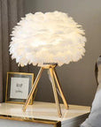 Lampe de chevet plume décorative - Lampe Chevet Design