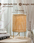 lampe de chevet  design rotin bambou tressé Lampes de Chevets