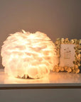 Lampe de chevet design Plumes moderne - Lampe Chevet Design