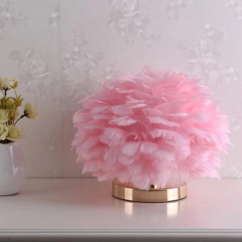 Lampe de chevet design Plumes moderne - Lampe Chevet Design