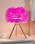 Lampe de chevet plume décorative - Lampe Chevet Design