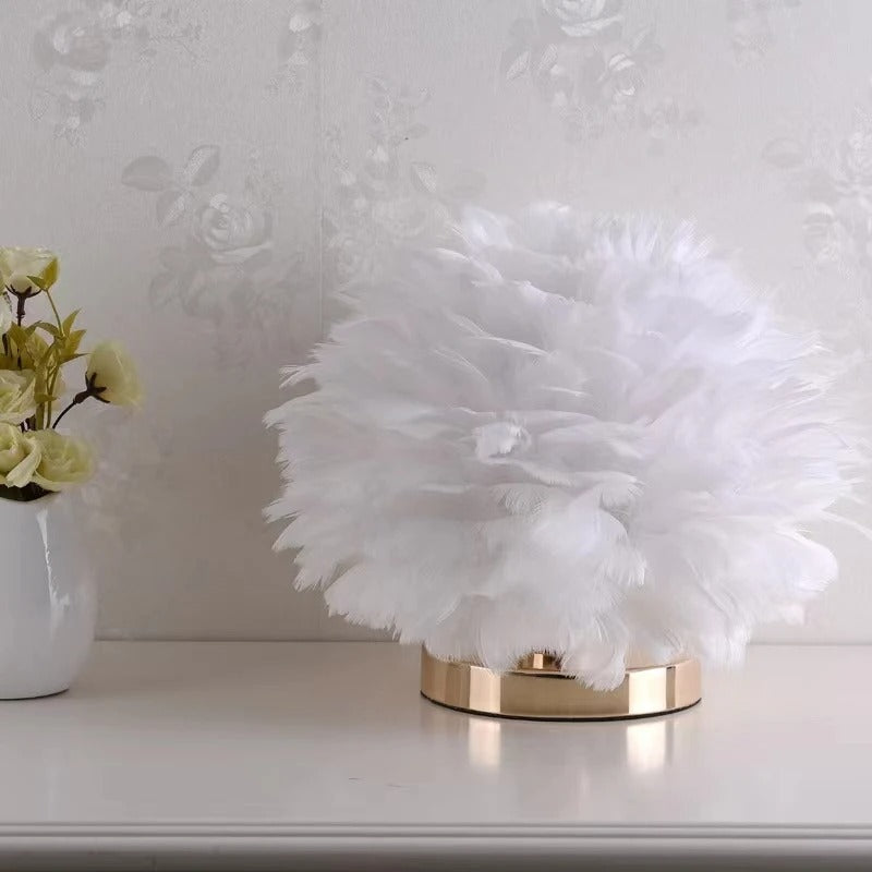 Lampe de chevet design Plumes moderne - Lampe Chevet Design