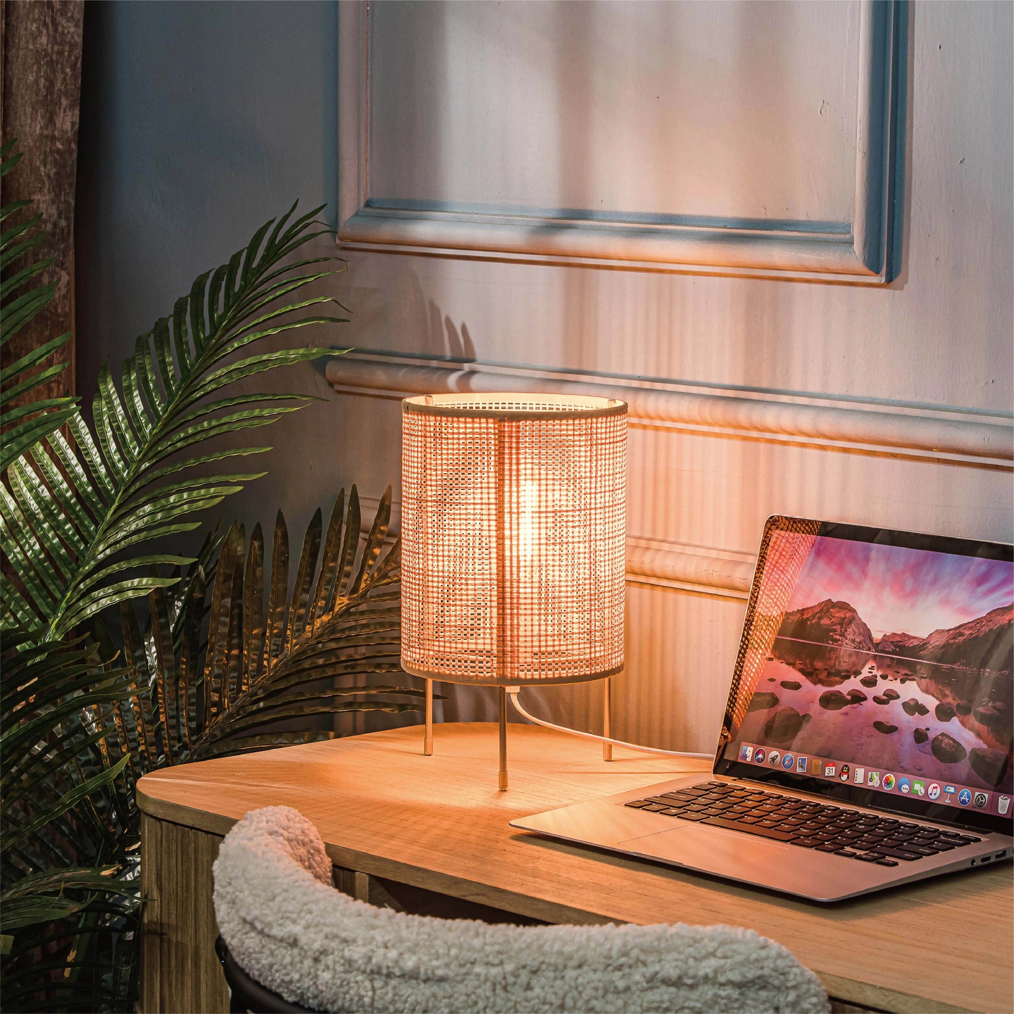 lampe de chevet  design rotin bambou tressé Lampes de Chevets