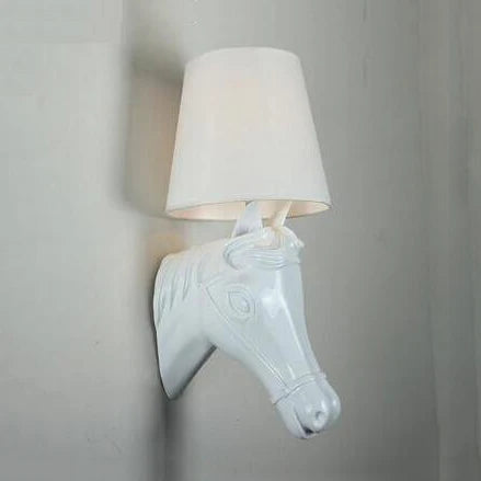 lampe de chevet murale en résin design chevaux - Lampe Chevet Design