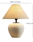 Wabi-sabi Ceramic Table Lamp Bedside Desk Lamp Decoration For Bedroom Light Fixture Japanese-style Table Lamp For Living Room - Lampe Chevet Design